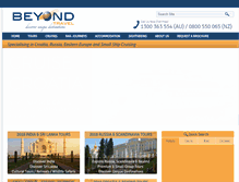 Tablet Screenshot of beyondtravel.com.au
